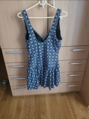 One-piece swimsuit new, black and white, size XL