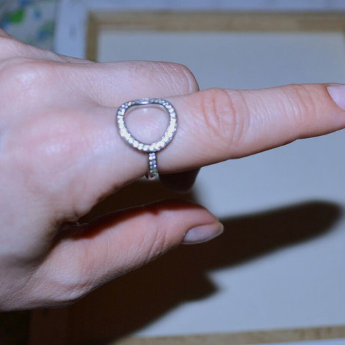 Ti Sento Milano Silver 925 Ring with Zircon New