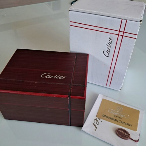 Cartier vintage watch box with papers used
