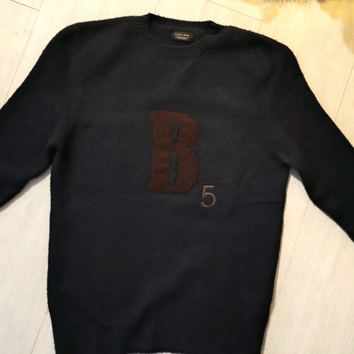 Zara wool sweater men's like new, size Large, black