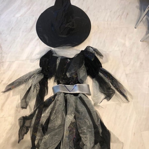 Witch costume for girl, Sandra, size 12 years