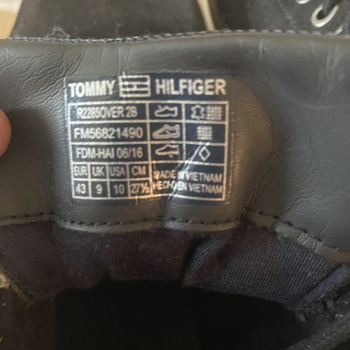 Tommy Hilfiger suede navy blue ankle boots size 43 like new