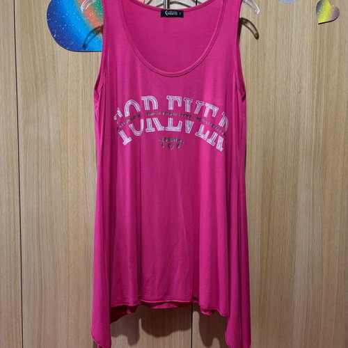 Garantie long sleeveless blouse pink like new, size XL