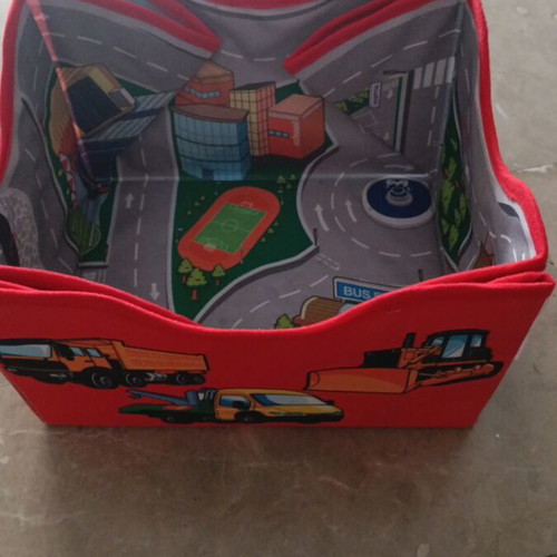 Toy box racetrack used