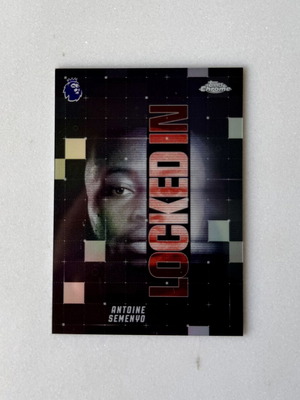 Antoine Semenyo Locked In Case Hit Topps Chrome Premier League card 2025-26
