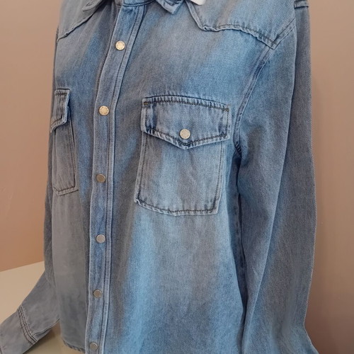 Men's denim shirt, blue, size M, new with tag