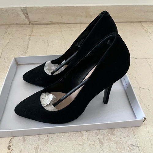 Steve Madden Intrude black suede pumps new, 12 cm heel