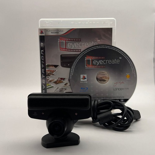 EyeCreate bundle PS3 used with functional camera and manual