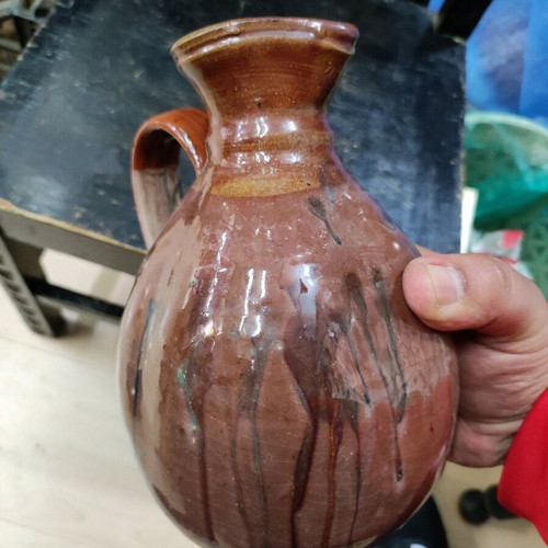 Ceramic jug used Marousi style 20x15 cm