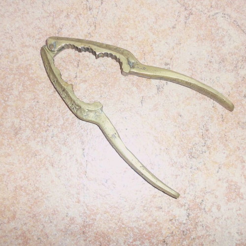 Bronze nutcracker - lobster cracker used, 17 cm length