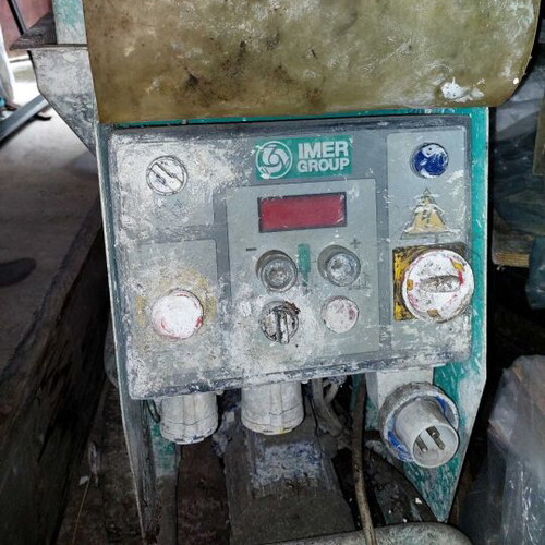 Plastering machine monophase used, Imer Group Smol 50 with compressor issue