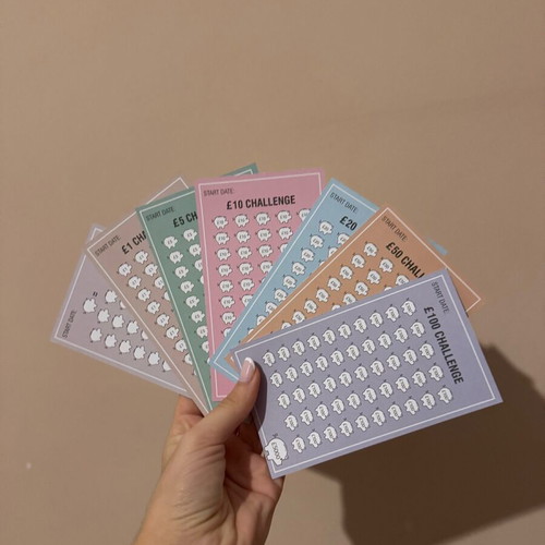 Money challenges cards new for saving