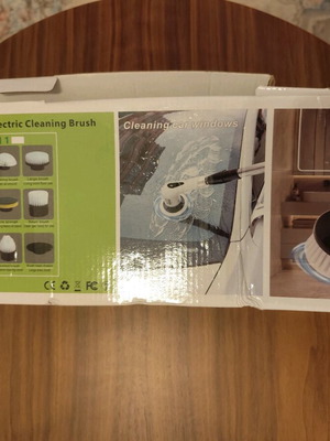 Electric cleaning brush wireless with 9 heads and handle new