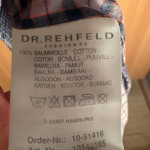 Dress 100% cotton printed check like new, small, multicolor, purple