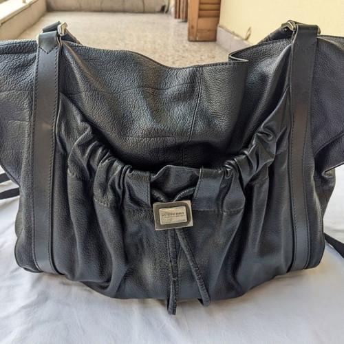 Burberry large leather shoulder bag used