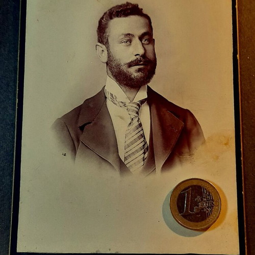 Authentic Carte de Visite Cabinet Card vintage photo used, London & Bristol Photo Co.
