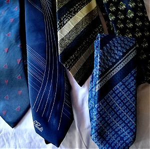 5 γραβάτες σε μπλε αποχρώσεις τιμή πακέτου