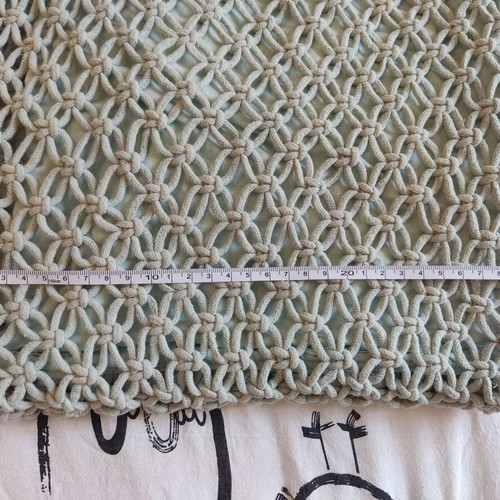 Zara mint green crochet shoulder bag like new, boho chic beach style