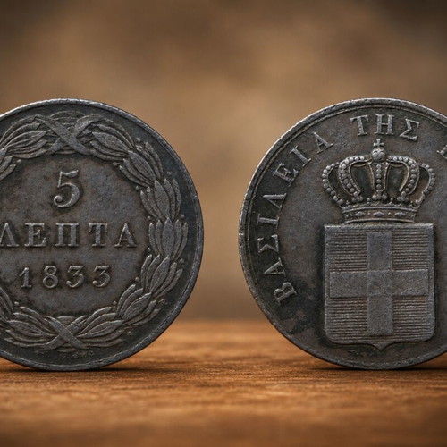 5 Lepta 1833 Othonas like new, xf condition