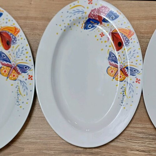 Georgios Stathopoulos porcelain platters used, set of 3