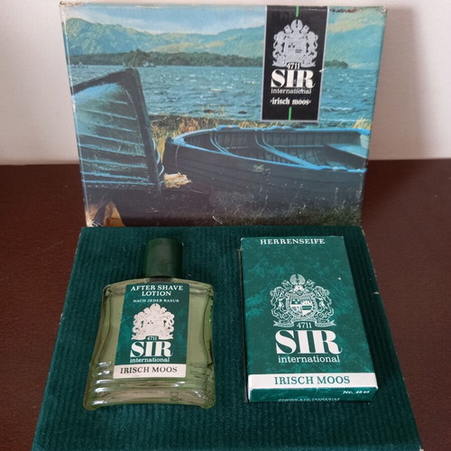 Vintage Irish Moos 4711 gift set after shave and soap like new