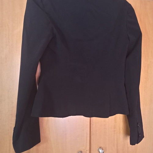 Women's outerwear used, black, size S with shoulder pads