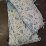 Baby crib bumper used