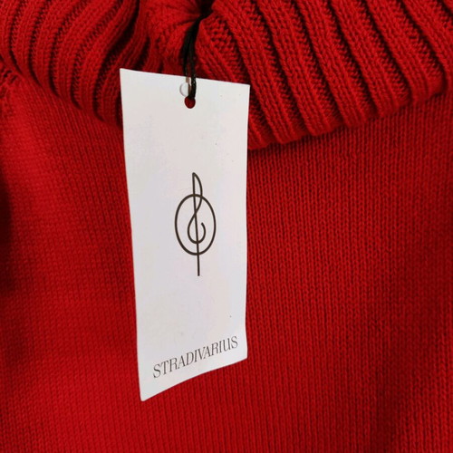 Stradivarius knitted sweater new, red, size S