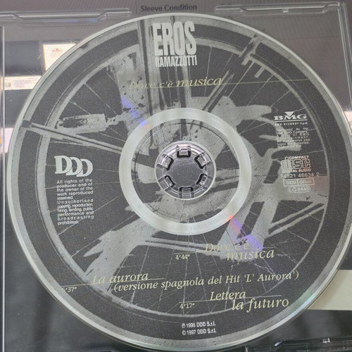 Eros Ramazzotti CD like new, romantic Italian songs
