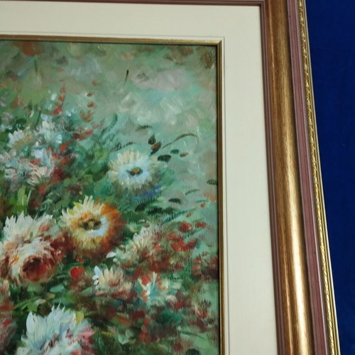 Painting 39x49 used with signature in beautiful frame