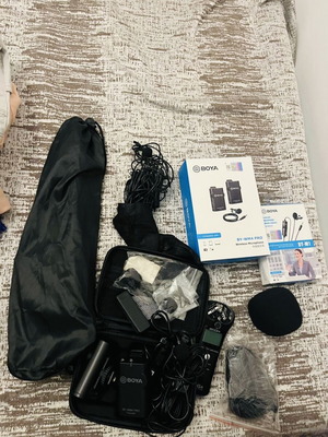 Πακέτο πυκνωτικό μικρόφωνο Boya με Zoom H1n καταγραφέα και Hama τρίποδο σαν καινούργιο