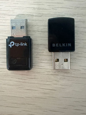 TP-Link TL-WN823N και Belkin N300 USB Wi-Fi αντάπτορες, σετ 2