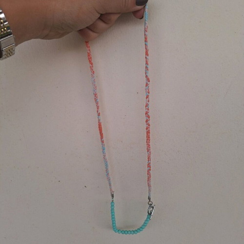 five-row bracelet blue orange