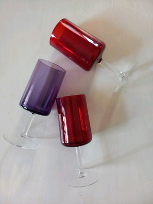Vintage glasses used, set of 3