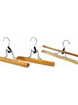 Κρεμάστρα ντουλάπας για παντελόνια ξύλινη Sidirela καινούργιο E-1742