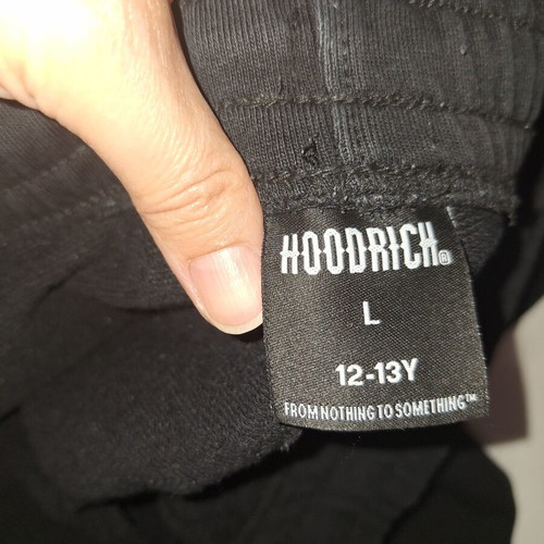 Hoodrich bermuda shorts like new, size L, black, boys 12-13 years