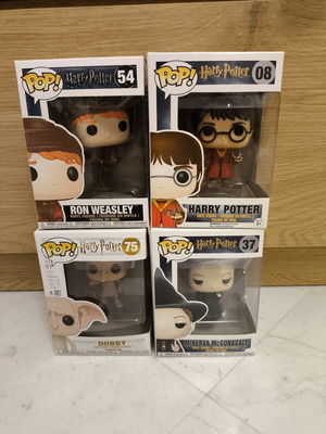 Funko Pop! Harry Potter set of 4 collectible figures in boxes