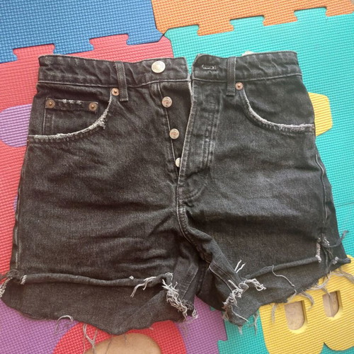 Zara shorts size 36 black high waist like new