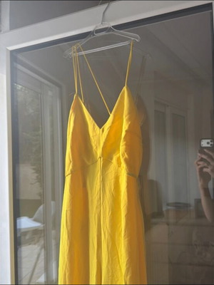 Mango yellow jumpsuit Small new without tag
