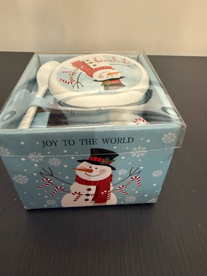 Christmas mug with lid and spoon new in box