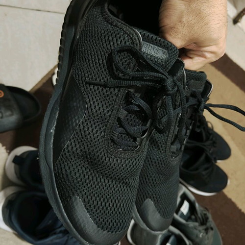 Anatomic shoes used, athletic style, size 44, black