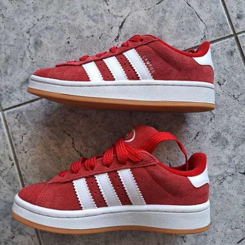 Adidas kids Campus 00s red sneakers new, size 31