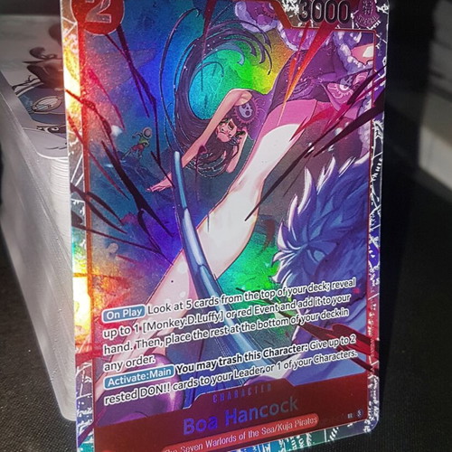 Boa Hancock One Piece TCG OP12 SR Foil like new with holo foil