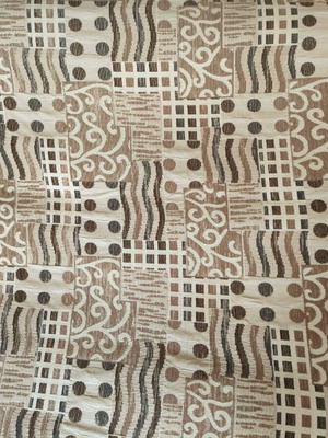 Sofa throw like new in light brown and beige shades for three-seater