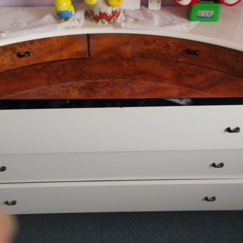 Bedroom vanity dresser used 1.29m x 0.78m with storage drawers
