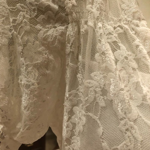 Lace Cross-Over Top Access white new, sizes L XL