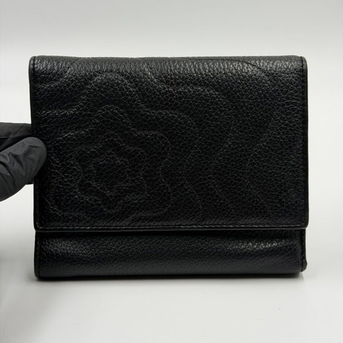 Montblanc leather wallet like new, black