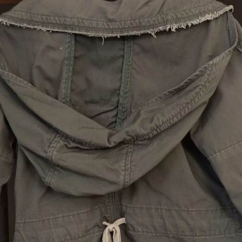 Jacket coat used with hood brown size M