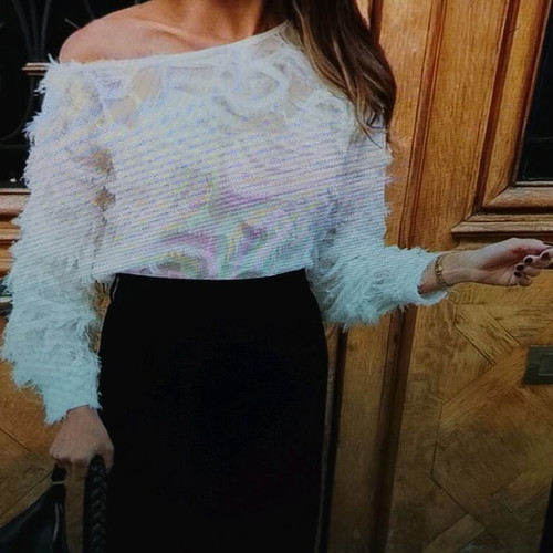 Blouse small ecru like new