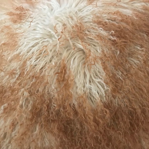 Furry sofa pillowcase new 50x50cm, 100% leather